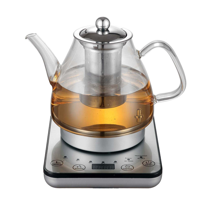 1.2L Digital Glass Kettle 800W Electric with Tea Infuser-#product_category#-Home Living Store