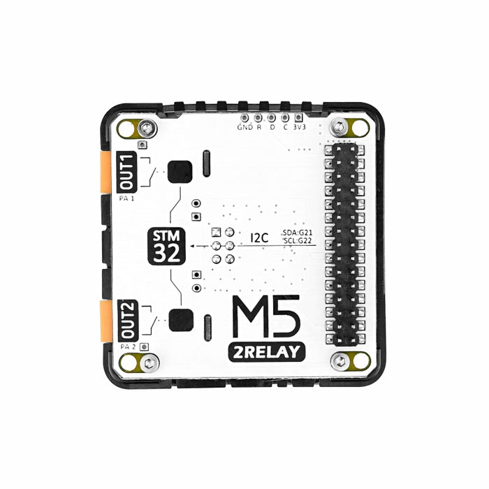 2-Channel AC Relay Module 13.2 (STM32F030) - m5stack-store
