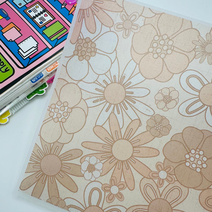70's Floral Vellum