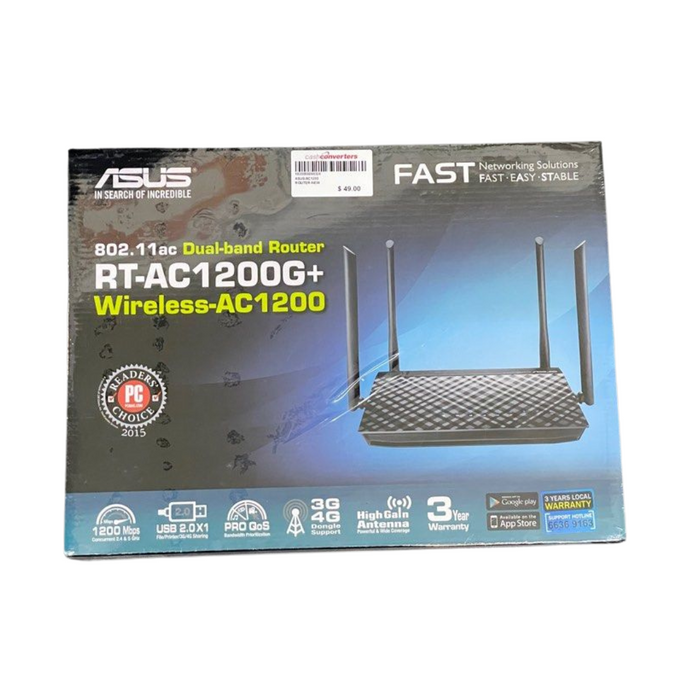 Asus RT-AC1200G+ AC1200 Dual Band WiFi Router
