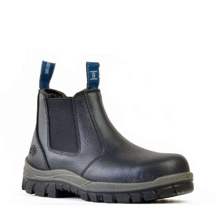 Bata Hercules Ankle Safety Boot-Slip On Black US6