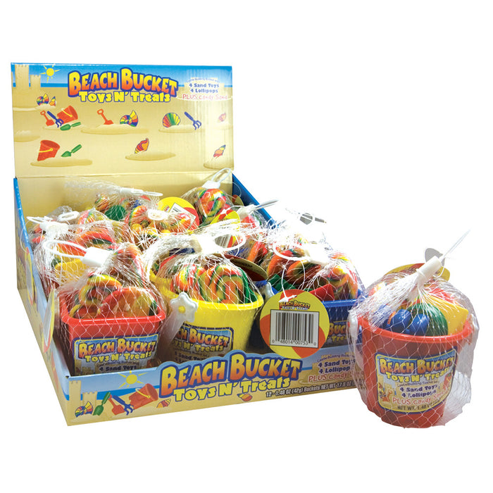 Beach Bucket Toys & Treats - 12ct