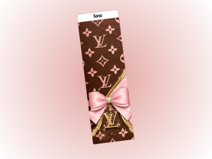 Binder Bookmark | A5 Rings | Brown & Pink L Bonus
