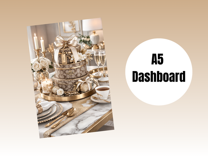 Binder Dashboard | A5 Rings | Brown Coach Boxes