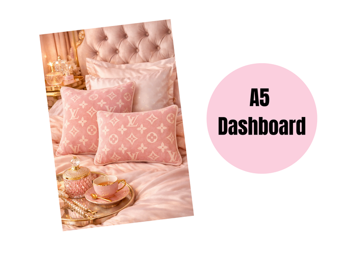 Binder Dashboard | A5 Rings | L Pink Pillow