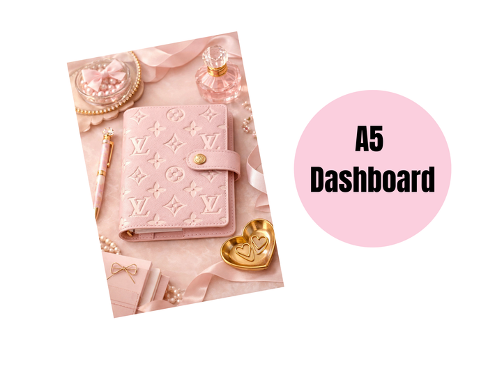 Binder Dashboard | A5 Rings | L Pink Planner