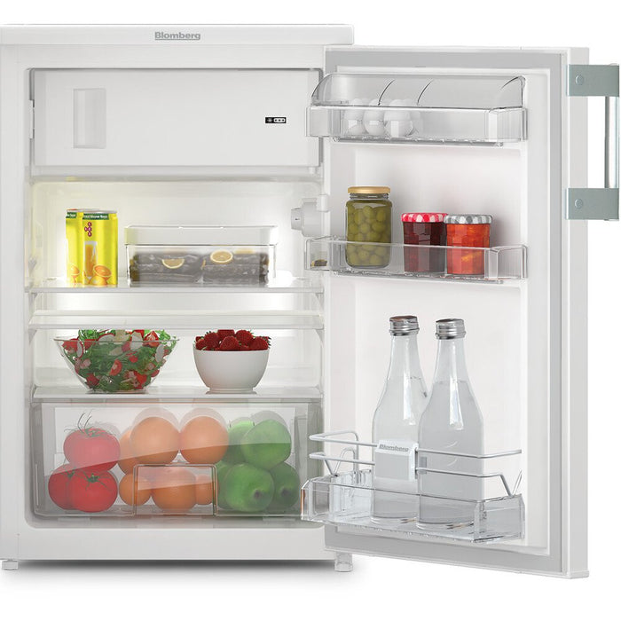 Blomberg TSM1544P Freestanding Under Counter Fridge with Ice Box White - E Rated
