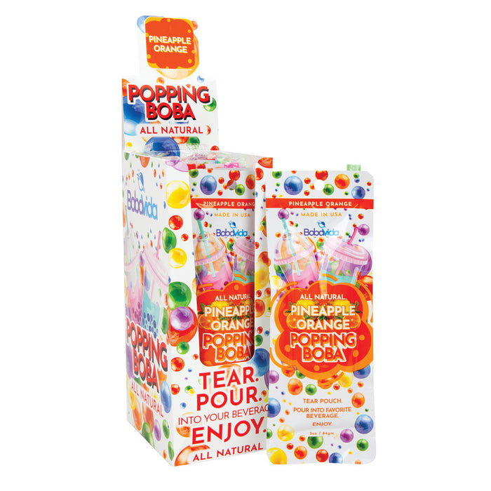 Bobavida Pineapple Orange Popping Boba Candy - 10 Count