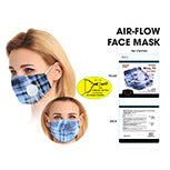 BODICO Washable Blue and White Face Mask with Valve - 84430