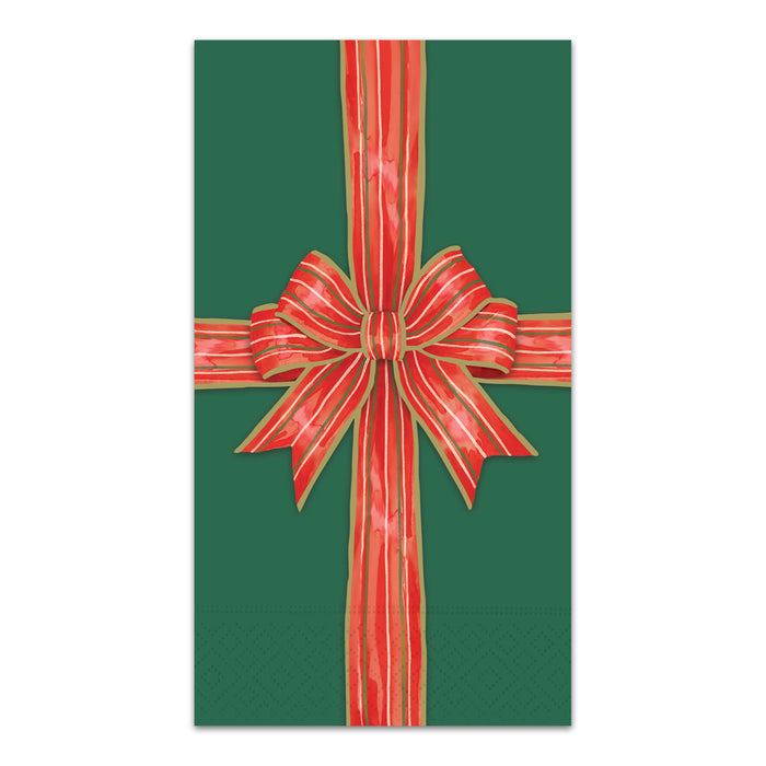 Bow-tied Christmas Paper Guest Towels - Buffet Napkins