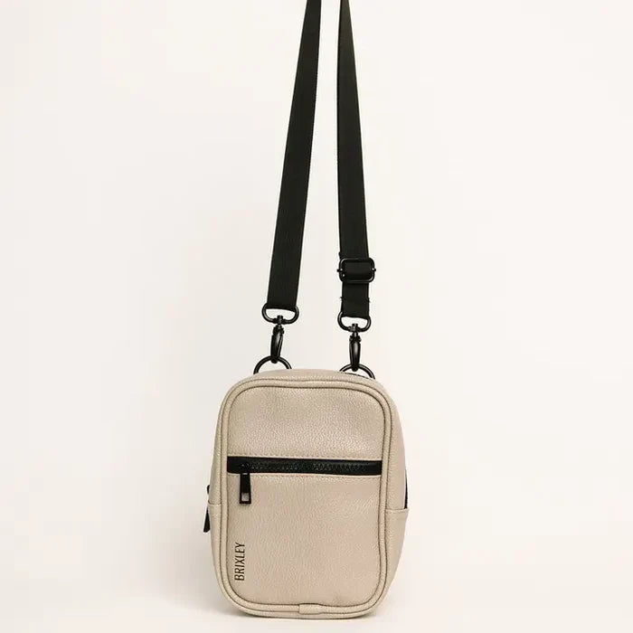 Brixley Leather Crossbody Sling - Leather Stone