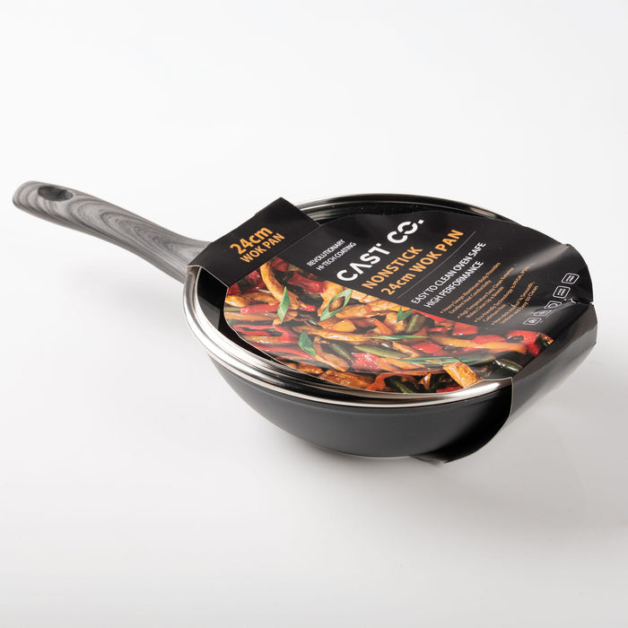 Cast Co Non-Stick Covered Wok