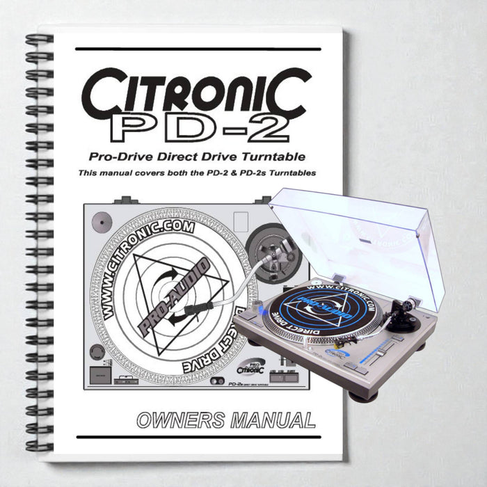 Citronic PD-2 turntable manual