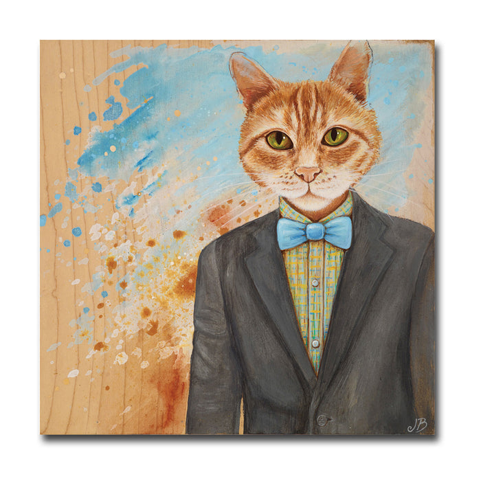 Clever Cat 12X12 Print