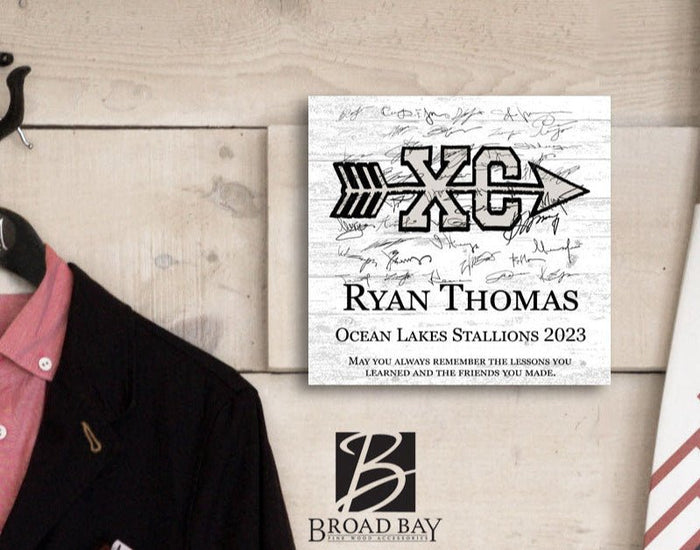 Cross Country Runner Plaque Recognition Award Personalized Senior Season End Gift or MVP - Broad Bay Personalized Gifts Shipped Fast