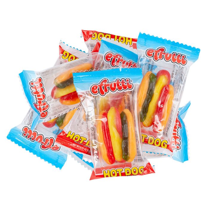 E. Frutti Mini Hot Dogs Gummy Candy Bulk - 101 Count