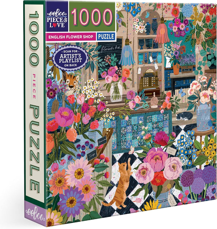 English Flower Shop Puzzle 1000