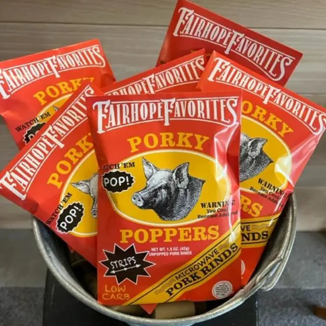 Fairhope Favorites Porky Poppers- Microwave Pork Rinds