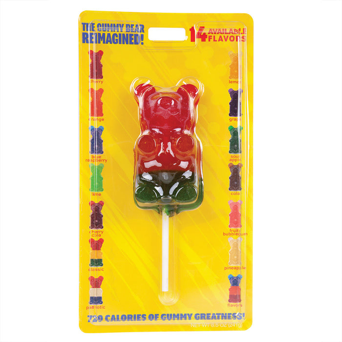Giant Gummy Bears Classic on a Stick - 12ct