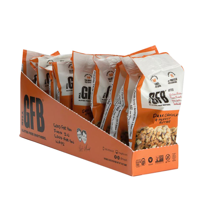 Gluten Free Brothers Peanut Butter Dark Chocolate Bite Treats - 10 Count