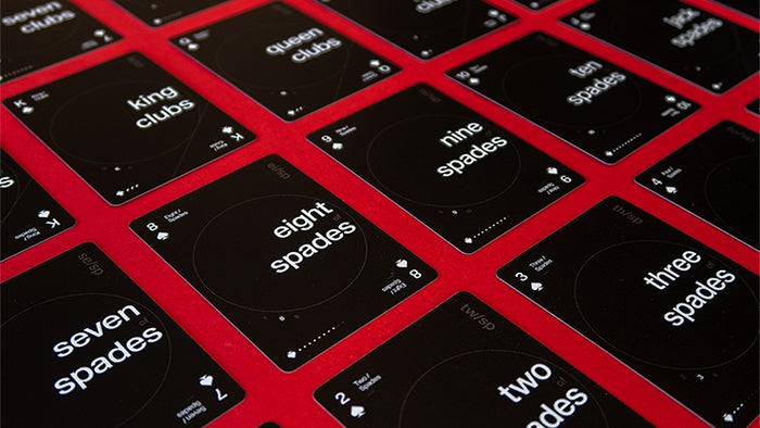 Grid Series 2 - Typographic Playing Cards by US Playing Card Co.