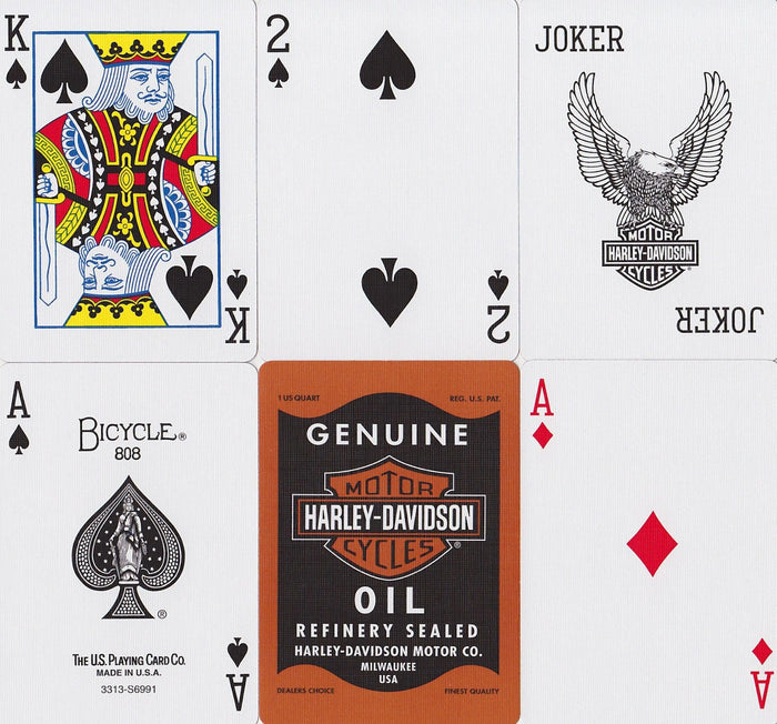 Harley Davidson® Oil Playing Cards by US Playing Card Co.