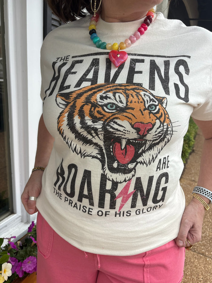 Heavens Are Roaring Oversized Graphic Tee