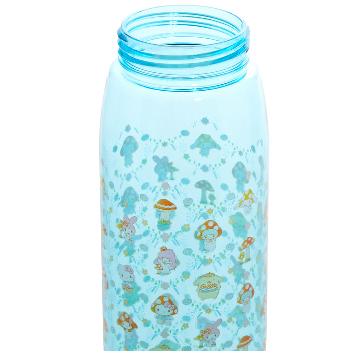 Hello Kitty and Friends Mushrooms Water Bottle Home Goods Silver Buffalo LLC