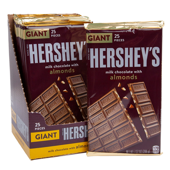 Hershey Milk Chocolate Bar with Almond XL - 12ct