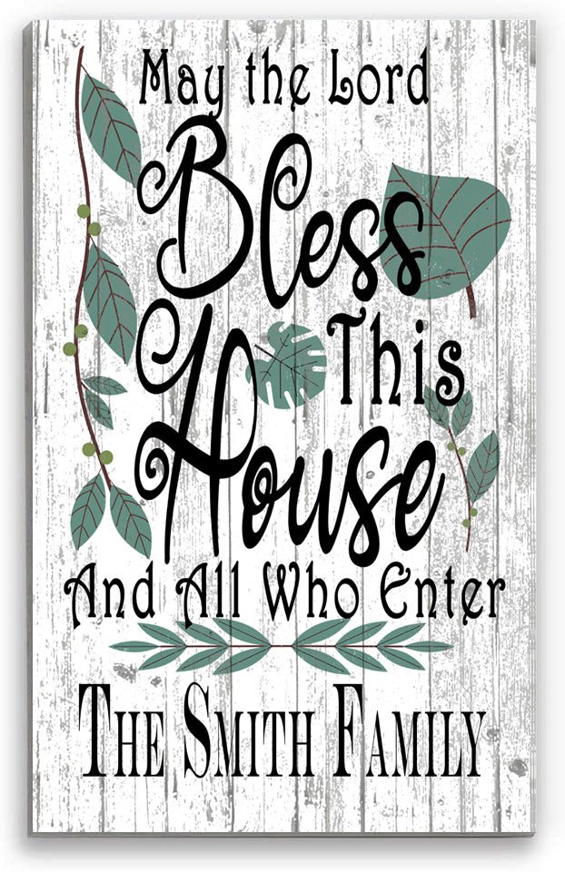 Bless This House & All Who Enter Sign