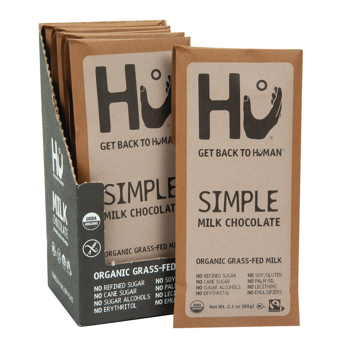 Hu Chocolate Simple Milk Chocolate Candy Bars - 6 Count