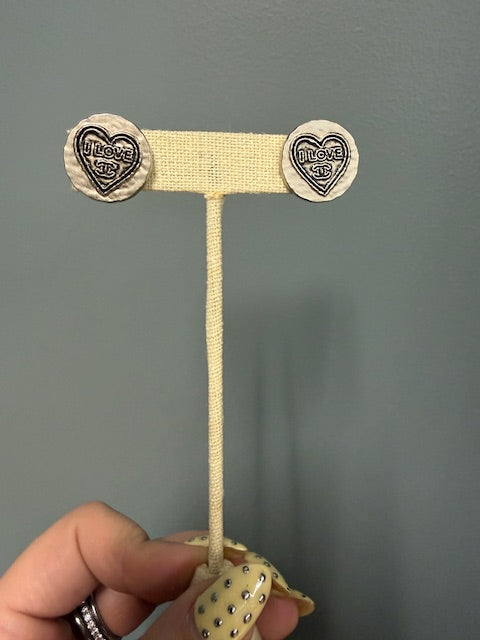 I Love CC Earrings