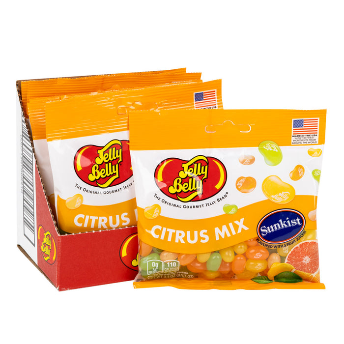 Jelly Belly Sunkist Citrus Mix Jelly Beans Bags - 12ct