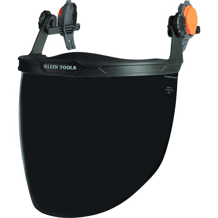Klein Face Shield, Safety Helmet and Cap-Style Hard Hat, Gray Tint #60473