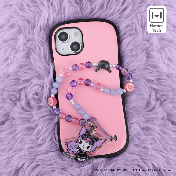 Kuromi Beaded Charm Mobile Phone Wrist Strap (Lolita Version) Accessory Hamee.com - Hamee US