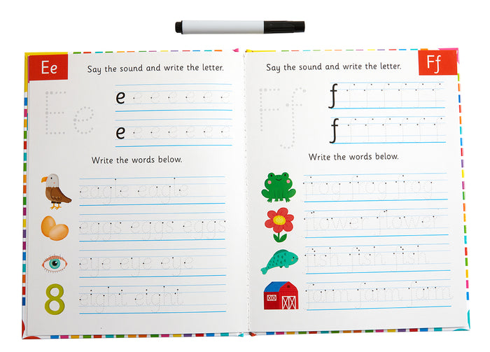 Let's Learn: First Alphabet Skills (Write and Wipe)