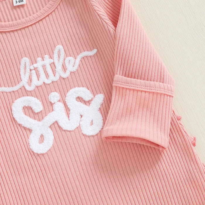 LITTLE SIS Ribbed Jumpsuit with Headband