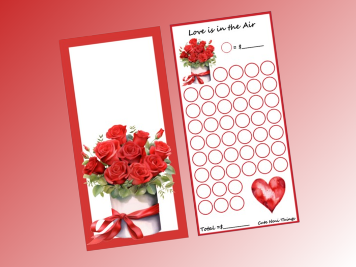 Love is in the Air | Savings Insert & Envelope Bundle | Pick Your Budget