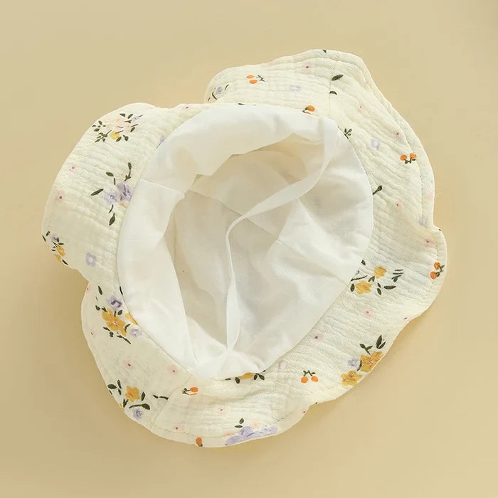 MARA Floral Romper with Sun Hat