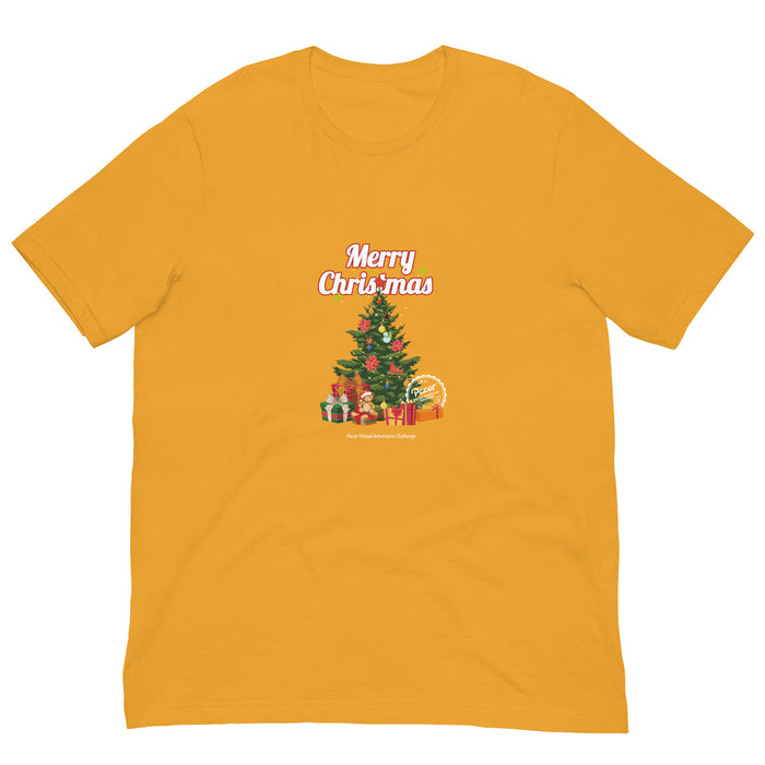 Merry Christmas Tree Virtual Races Unisex t-shirt