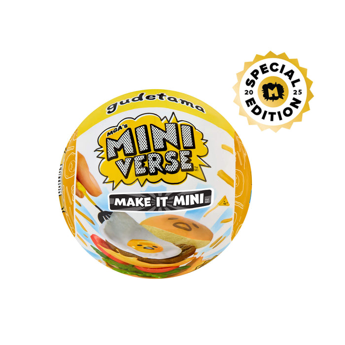 Gudetama Mini Verse toy packaging with 'Special Edition' label on a white background