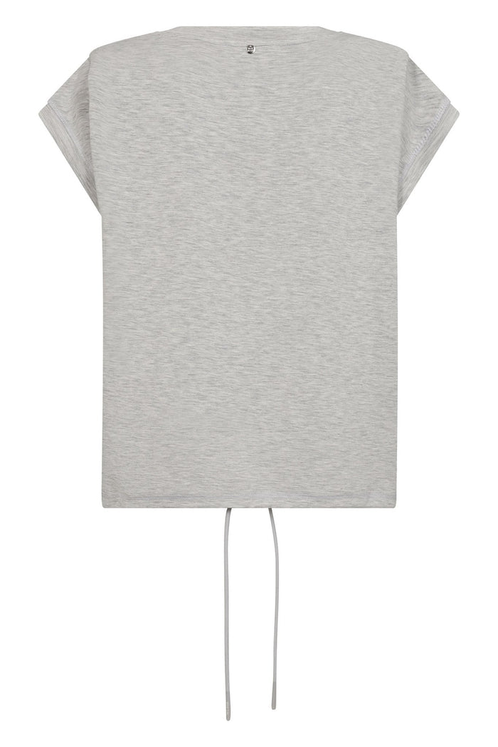 Mos Mosh 170910 MMNadi SL Light Grey Melange O-neck Sweatshirt - Dotique