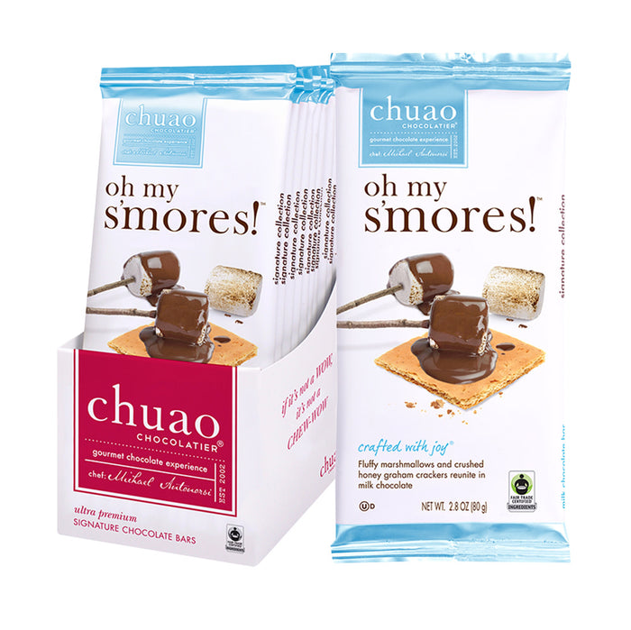 Oh My S'Mores! Chuao Milk Chocolate Bars - 10ct