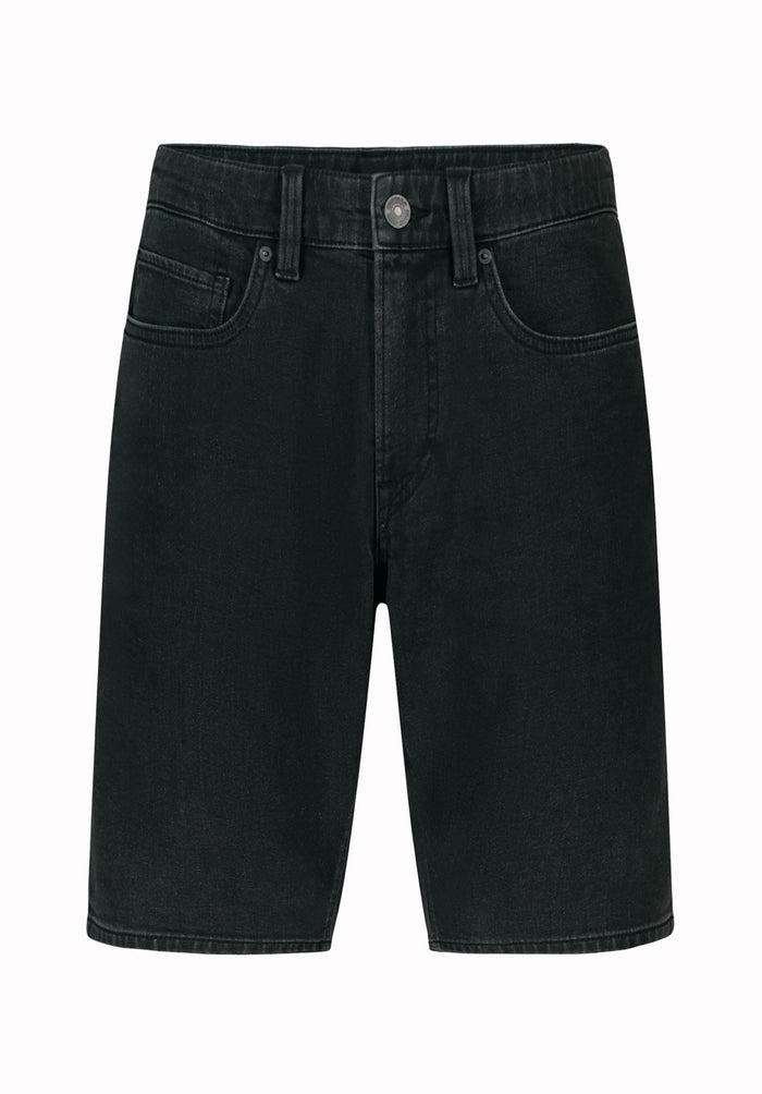 Buffalo Men Shorts Black Denim Denim Shorts Stretch Slim Fit