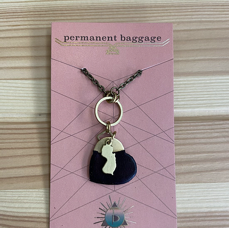 Permanent Baggage 18" Heart New Jersey Necklace