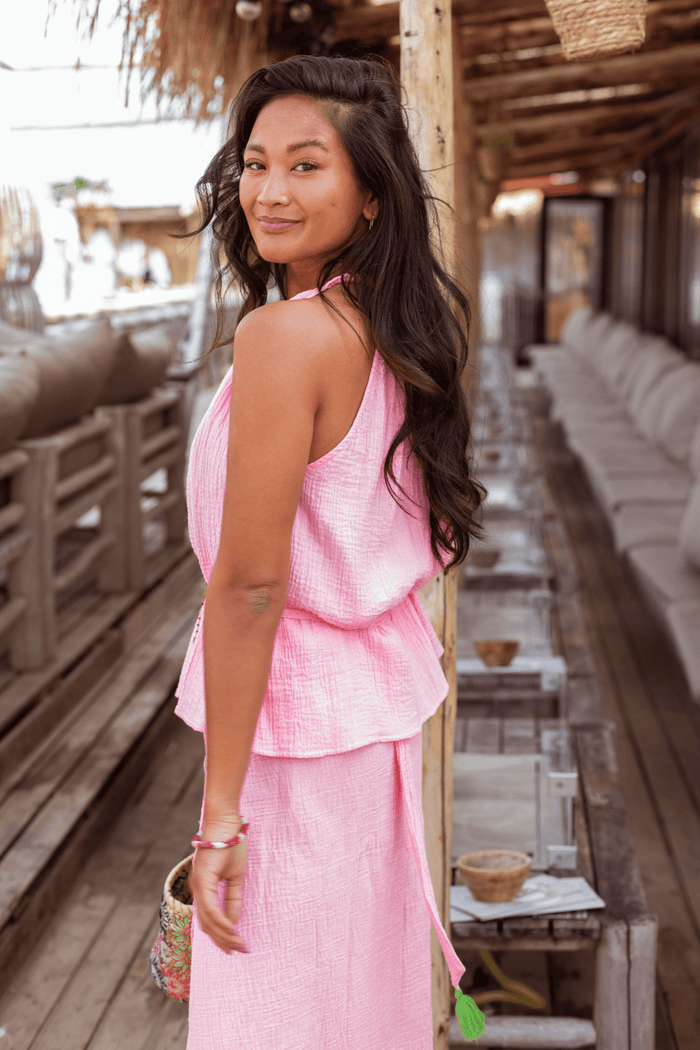 Place Du Soleil Rosa Wrap Skirt 301 - Dotique - Place du Soleil