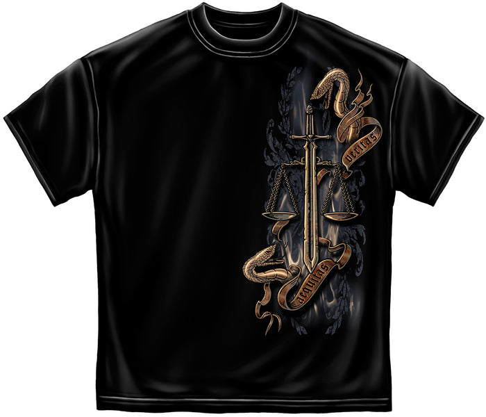 Police Scales of Justice Tee
