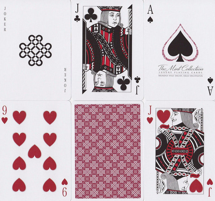 Raspberry Mint Playing Cards by 52Kards