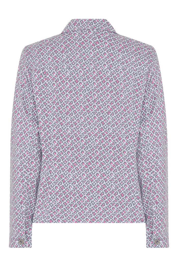 Robell Happy Jacket 57609 54708 Navy Leopard Print - Dotique