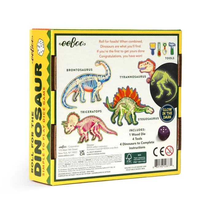 Roll For The Dinosaur Dice Game